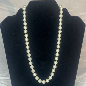 Faux pearl necklace